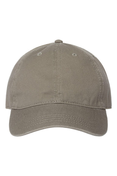 Cap America i1002 Mens Relaxed Adjustable Dad Hat Grey Flat Front