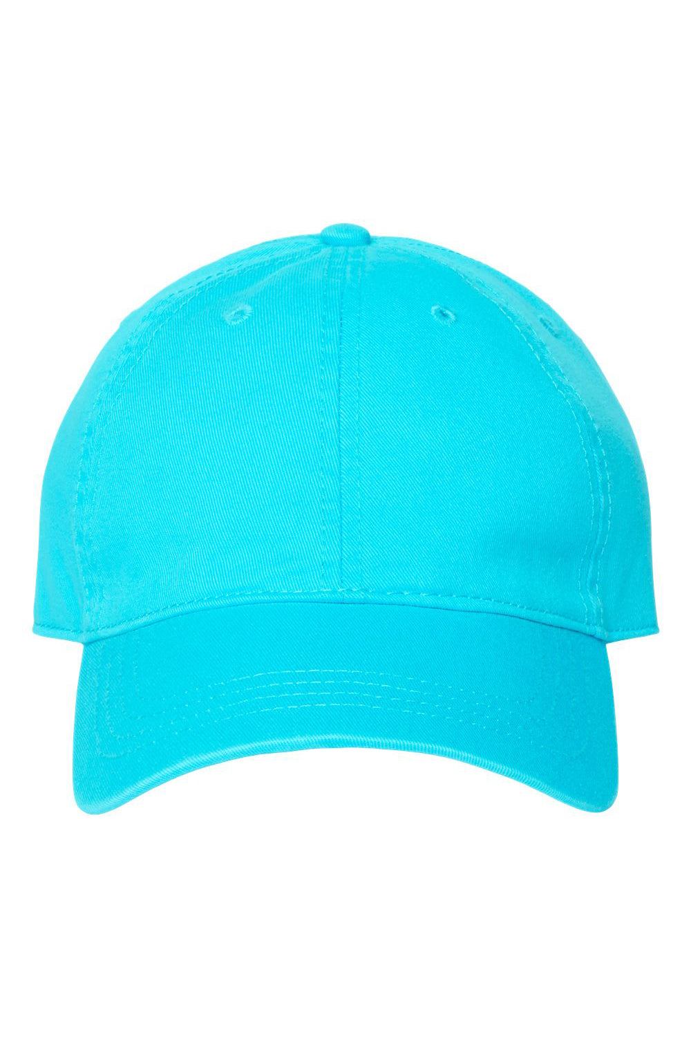 Cap America i1002 Mens Relaxed Adjustable Dad Hat Scuba Blue Flat Front