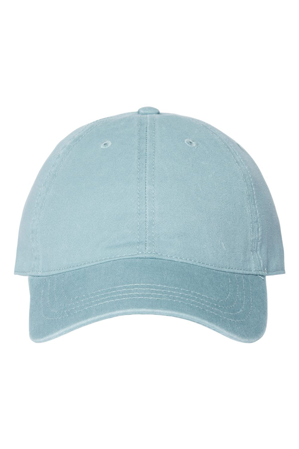 Cap America i1002 Mens Relaxed Adjustable Dad Hat Smoke Blue Flat Front