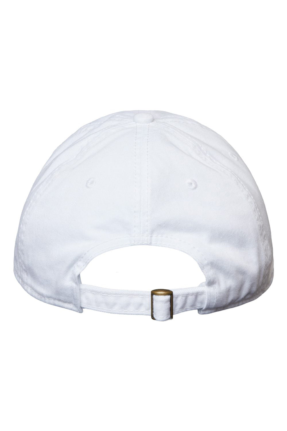 Cap America i1002 Mens Relaxed Adjustable Dad Hat White Flat Back