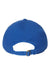 Cap America i1002 Mens Relaxed Adjustable Dad Hat White/Royal Blue Flat Back