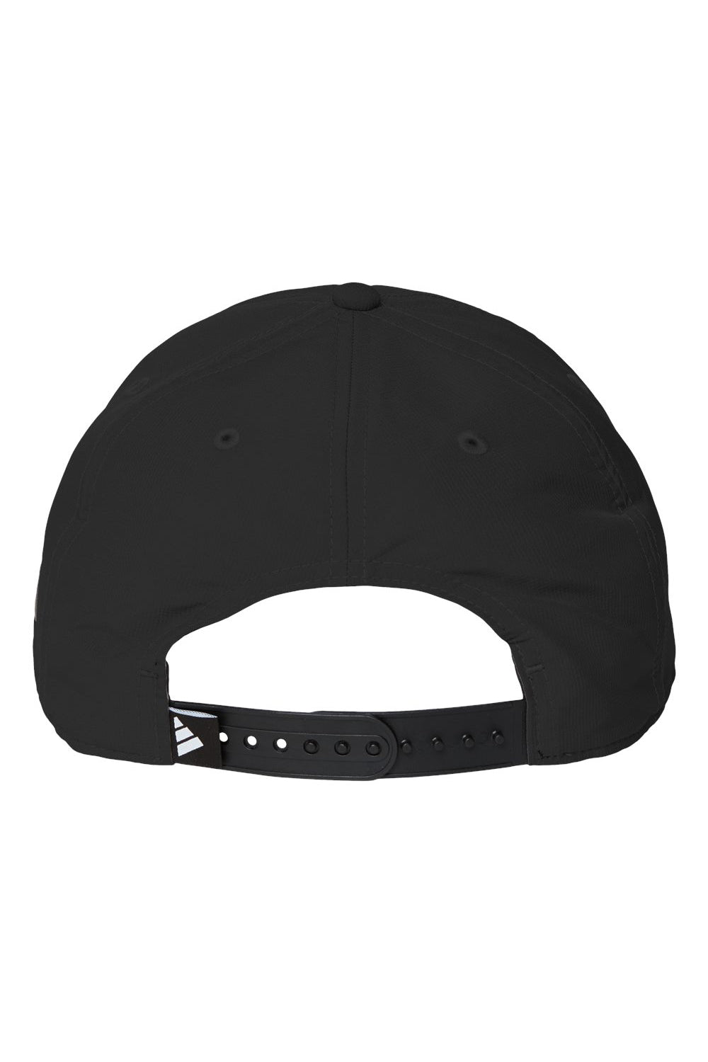 Adidas A605S Mens Sustainable Performance Moisture Wicking Snapback Hat Black Flat Back