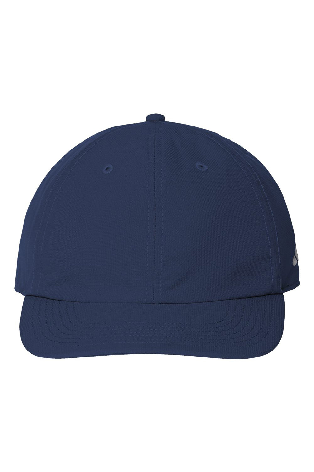 Adidas A605S Mens Sustainable Performance Moisture Wicking Snapback Hat Collegiate Navy Blue Flat Front