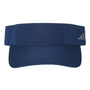 Adidas Mens Sustainable Performance Moisture Wicking Adjustable Visor - Collegiate Navy Blue - NEW