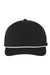 Adidas A671S Mens Sustainable Moisture Wicking Rope Snapback Hat Black Flat Front