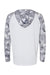 Paragon 240 Mens Tortuga Extreme Performance Long Sleeve Hooded T-Shirt Hoodie White/Aluminum Grey Camo Flat Back