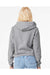 Bella + Canvas 7519 Womens Classic Hooded Sweatshirt Hoodie Heather Grey Model Back