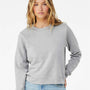 Bella + Canvas Womens Sponge Fleece Classic Crewneck Sweatshirt - Heather Grey - NEW