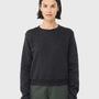 Bella + Canvas Womens Sponge Fleece Classic Crewneck Sweatshirt - Heather Dark Grey - NEW