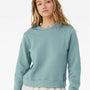 Bella + Canvas Womens Sponge Fleece Classic Crewneck Sweatshirt - Heather Blue Lagoon - NEW