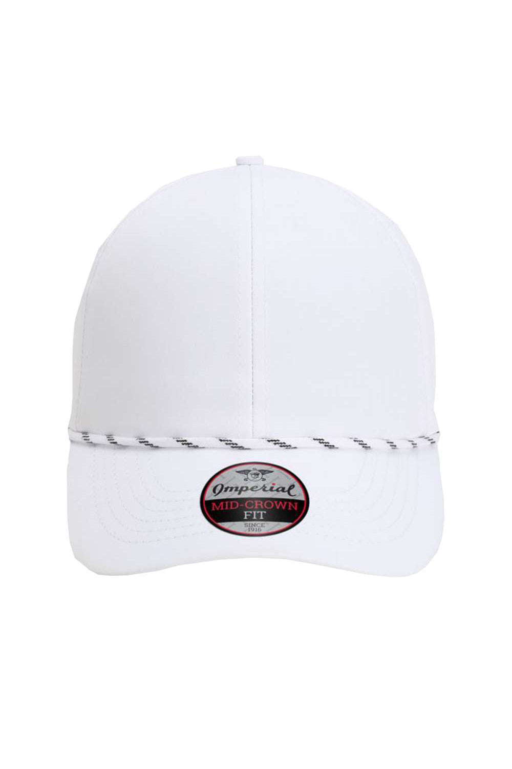 Imperial 6054 Mens The Habanero Performance Rope Hat White Flat Front