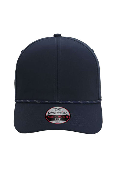 Imperial 6054 Mens The Habanero Performance Rope Hat Navy Blue Flat Front
