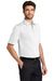 Port Authority K455/TLK455 Mens Rapid Dry Moisture Wicking Short Sleeve Polo Shirt White Model 3q