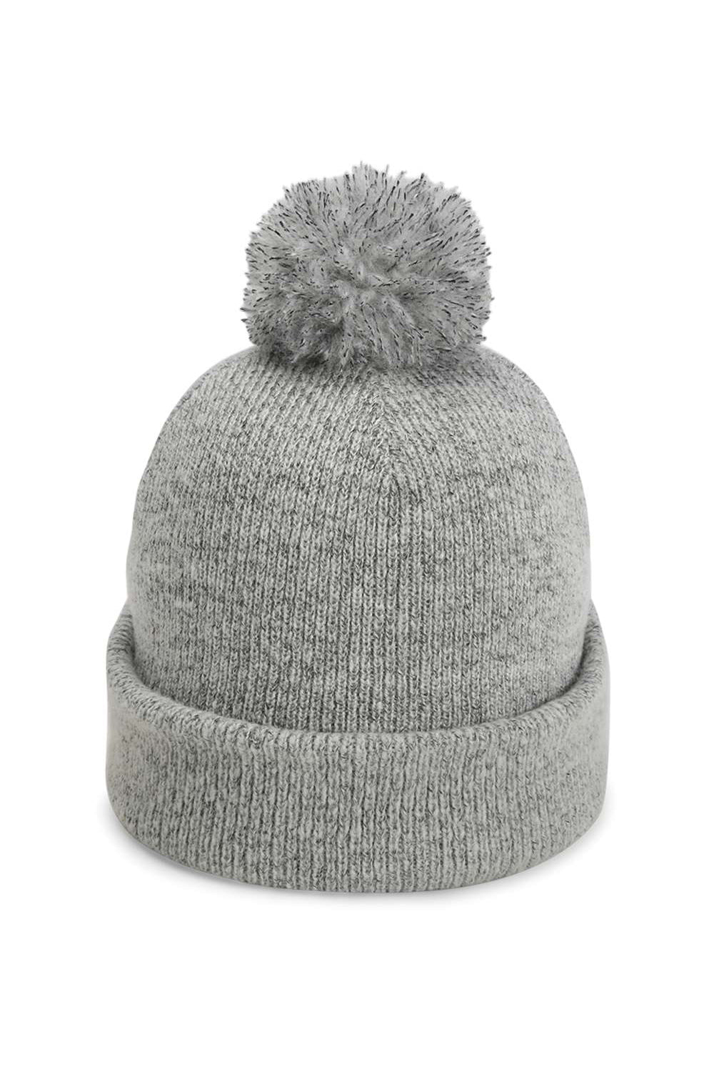 Imperial 6015 Mens The Mammoth Cuffed Beanie Light Grey Flat Front