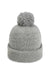 Imperial 6015 Mens The Mammoth Cuffed Beanie Light Grey Flat Front