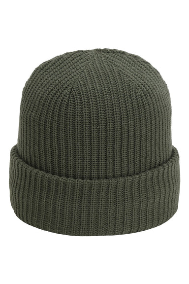 Imperial 6020 Mens The Mogul Cuffed Beanie Earth Green Flat Front