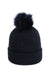 Imperial 6014 Mens The Montage Pom Cuffed Beanie Navy Blue Flat Front