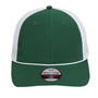 Imperial Mens The Night Owl Performance Moisture Wicking Snapback Hat - Forest Green/White