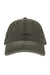 The Game GB465 Mens Pigment Dyed Hat Army Green Flat Front