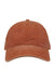 The Game GB465 Mens Pigment Dyed Hat Texas Orange Flat Front