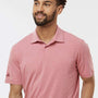 Adidas Mens Short Sleeve Polo Shirt - Pink Strata Melange