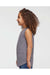 LAT 2692 Youth Girls Relaxed Fine Jersey Tank Taop Heather Granite Grey Model Side