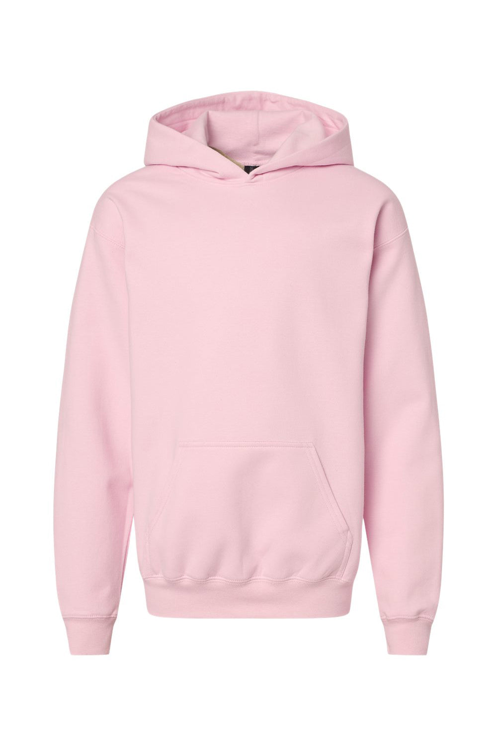 Gildan SF500B Youth Softstyle Hooded Sweatshirt Hoodie w/ Pouch Pocket Light Pink Flat Front