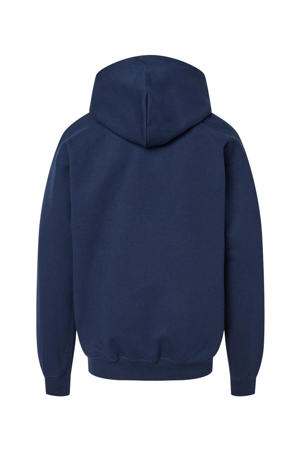 Gildan SF500B Youth Softstyle Hooded Sweatshirt Hoodie w/ Pouch Pocket Navy Blue Flat Back