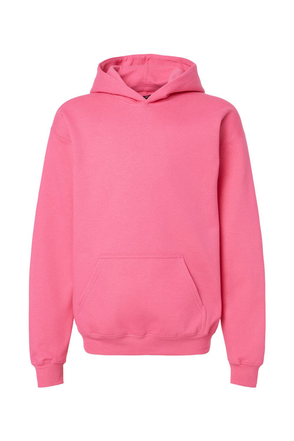 Gildan SF500B Youth Softstyle Hooded Sweatshirt Hoodie w/ Pouch Pocket Pink Lemonade Flat Front