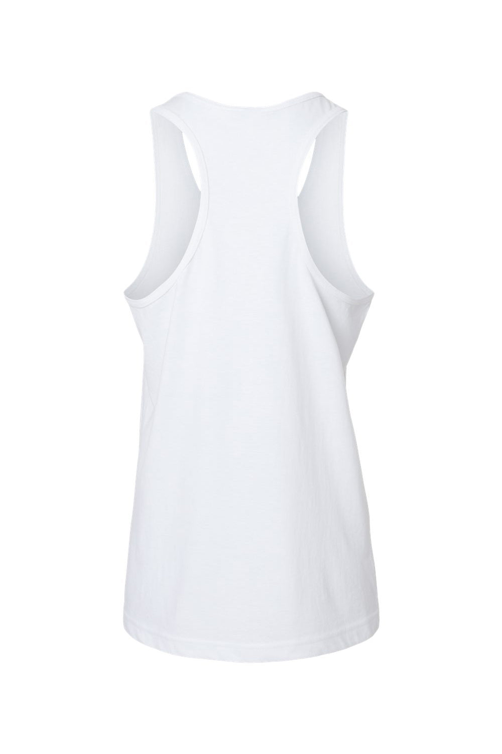 Gildan 67200L Womens Softstyle CVC Racerback Tank Top White Flat Back