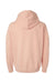 Comfort Colors 1467 Mens Garment Dyed Fleece Hooded Sweatshirt Hoodie Peachy Flat Back