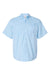 Paragon 700 Mens Hatteras Performance Short Sleeve Button Down Shirt Blue Mist Flat Front