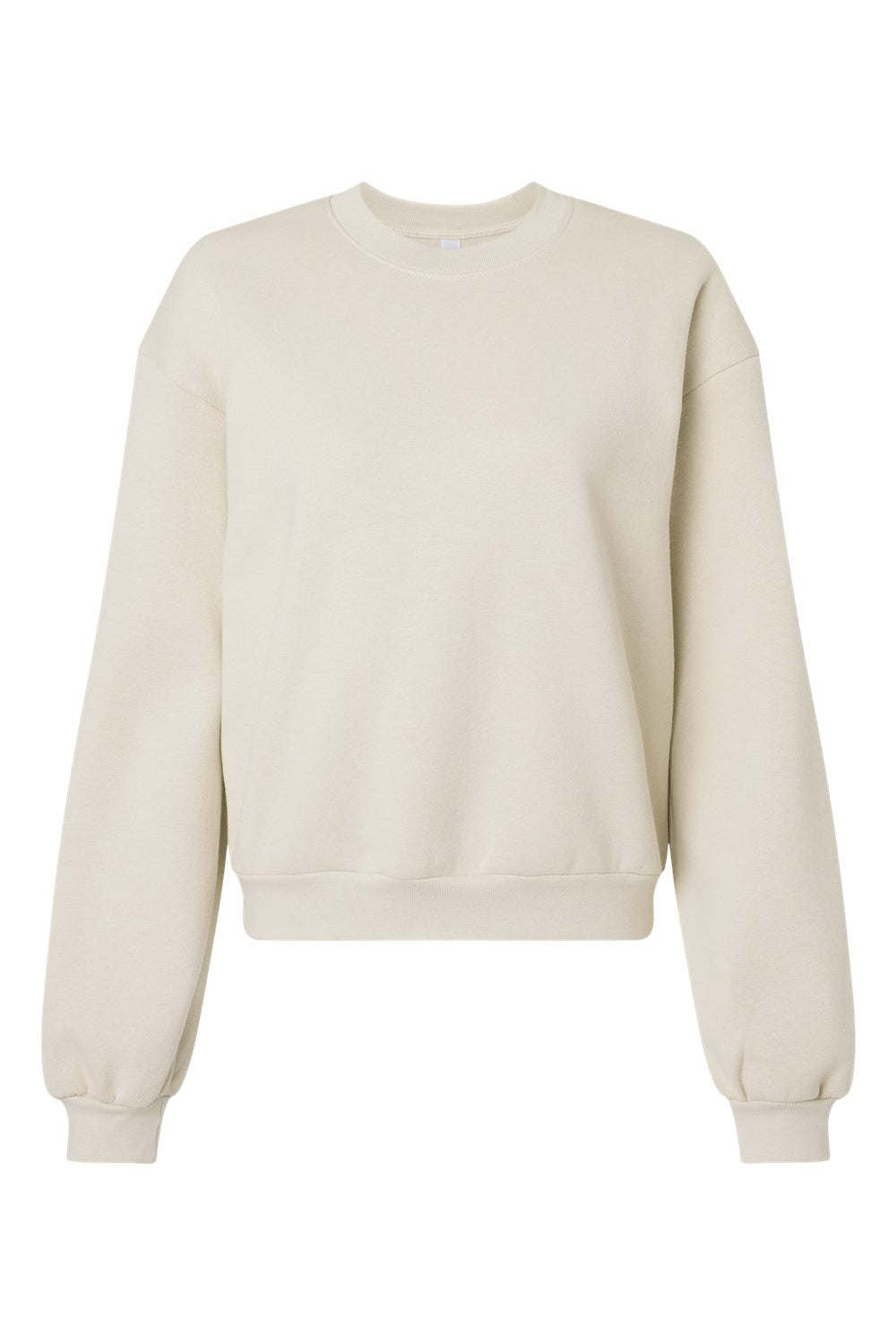 American Apparel RF494 Mens ReFlex Fleece Crewneck Sweatshirt Bone Flat Front