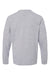 Next Level 3311 Youth Long Sleeve Crewneck T-Shirt Heather Grey Flat Back