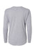 Next Level 3911 Womens Relaxed Long Sleeve Crewneck T-Shirt Heather Grey Flat Back