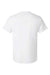 Hanes 5290P Mens Essential Short Sleeve Crewneck T-Shirt w/ Pocket White Flat Back