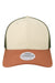 Legacy MPS Mens Mid Pro Snapback Trucker Hat Stone/Bronze/Light Olive Green Flat Front
