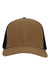 Dri Duck 3028 Mens Hudson Flex Hat Field Khaki/Black Flat Front