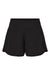 Boxercraft BW6103 Womens Stretch Woven Lined Shorts Black Flat Front