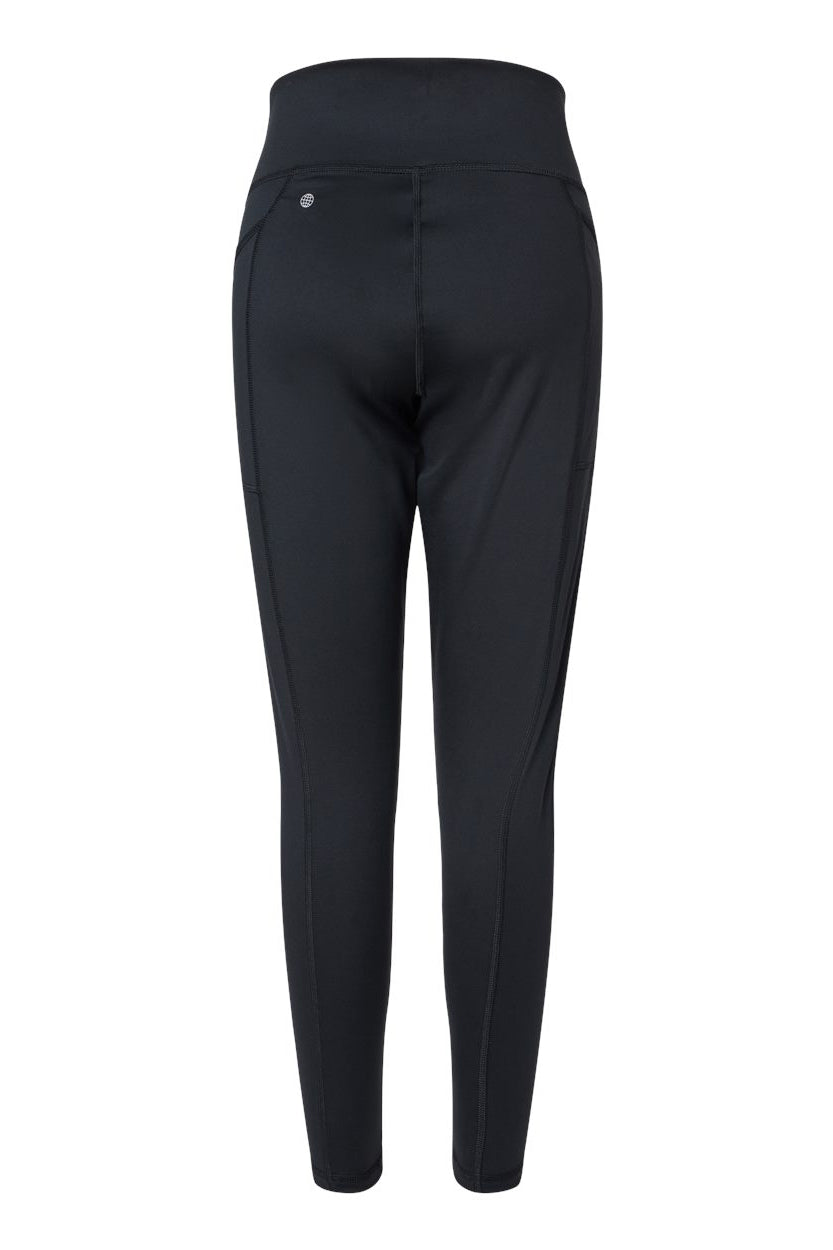 Adidas A1000 Womens Leggings w/ Pocket Black Flat Back