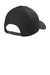 CornerStone CS810 Mens Moisture Wicking Canvas Adjustable Hat Black Flat Back