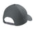 CornerStone CS810 Mens Moisture Wicking Canvas Adjustable Hat Charcoal Grey Flat Back