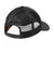 CornerStone CS811 Mens Moisture Wicking Canvas Mesh Back Adjustable Hat Black Flat Back