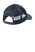 CornerStone CS811 Mens Moisture Wicking Canvas Mesh Back Adjustable Hat Navy Blue Flat Back