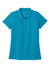 Port Authority LK810 Womens React SuperPro Snag Resistant Short Sleeve Polo Shirt Parcel Blue Flat Front