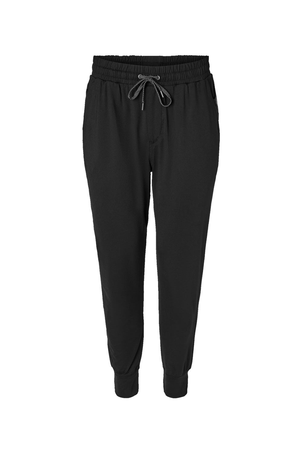 Holloway 222599 Mens Eco Revive Ventura Jogger Sweatpants w/ Pockets Black Flat Front