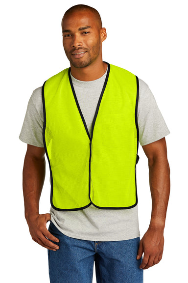 CornerStone CSV01 Mens Enhanced Visibility Mesh Vest Safety Yellow Front