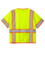 CornerStone CSV106 Mens ANSI 107 Class 3 Surveyor Mesh Zipper Vest w/ Pocket Safety Yellow Flat Back