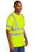 CornerStone CS202 Mens ANSI 107 Class 3 Moisture Wicking Short Sleeve Crewneck T-Shirt w/ Pocket Safety Yellow Model 3q