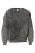 Dyenomite 845MW Mens Premium Fleece Mineral Wash Crewneck Sweatshirt Grey Mineral Wash Flat Front